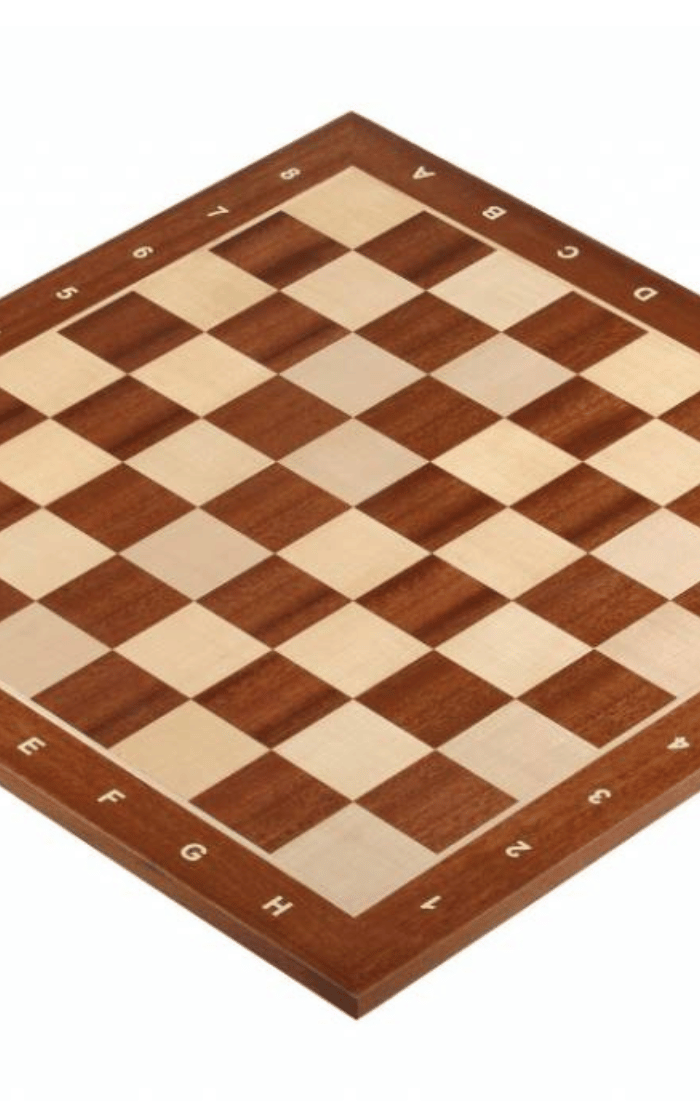 Deska szachowa mahoń/jawor (44x44cm)