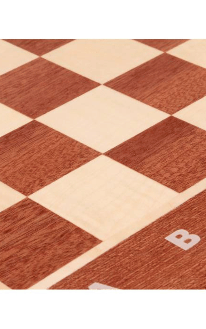 Szachy Turniejowe (42x42cm) intarsjowane - zestaw rzeźbionych szachów drewnianych