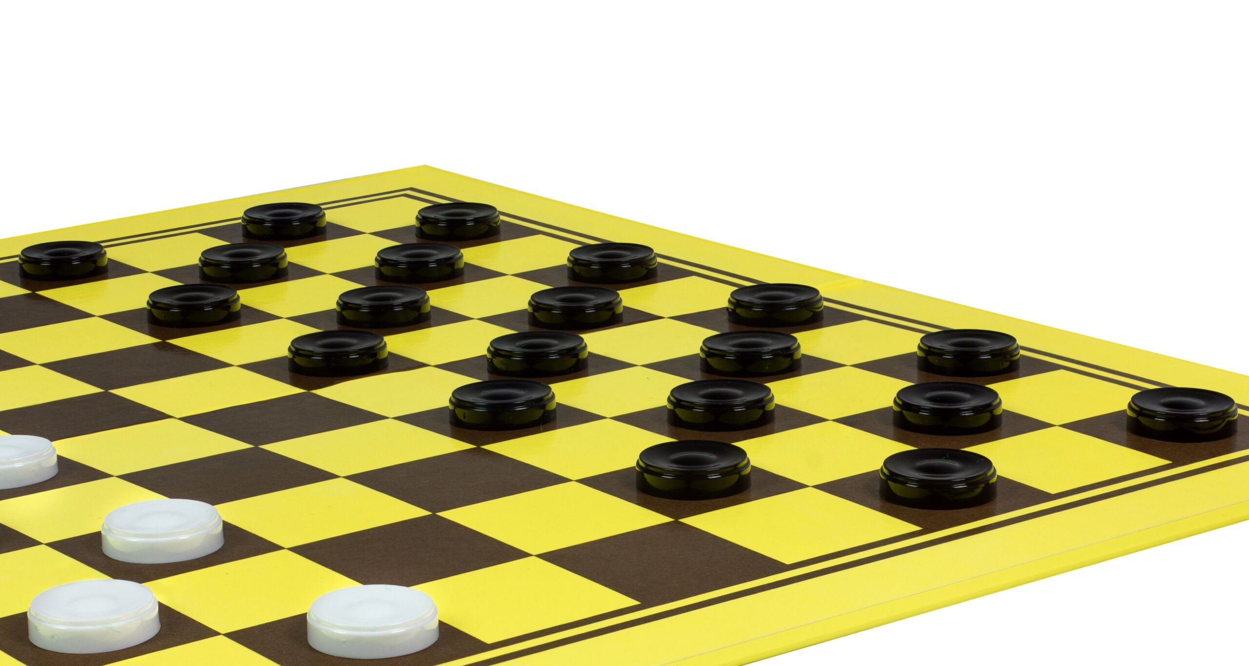 Pionki plastikowe (kamienie) do warcabów 100 polowych (27 mm)