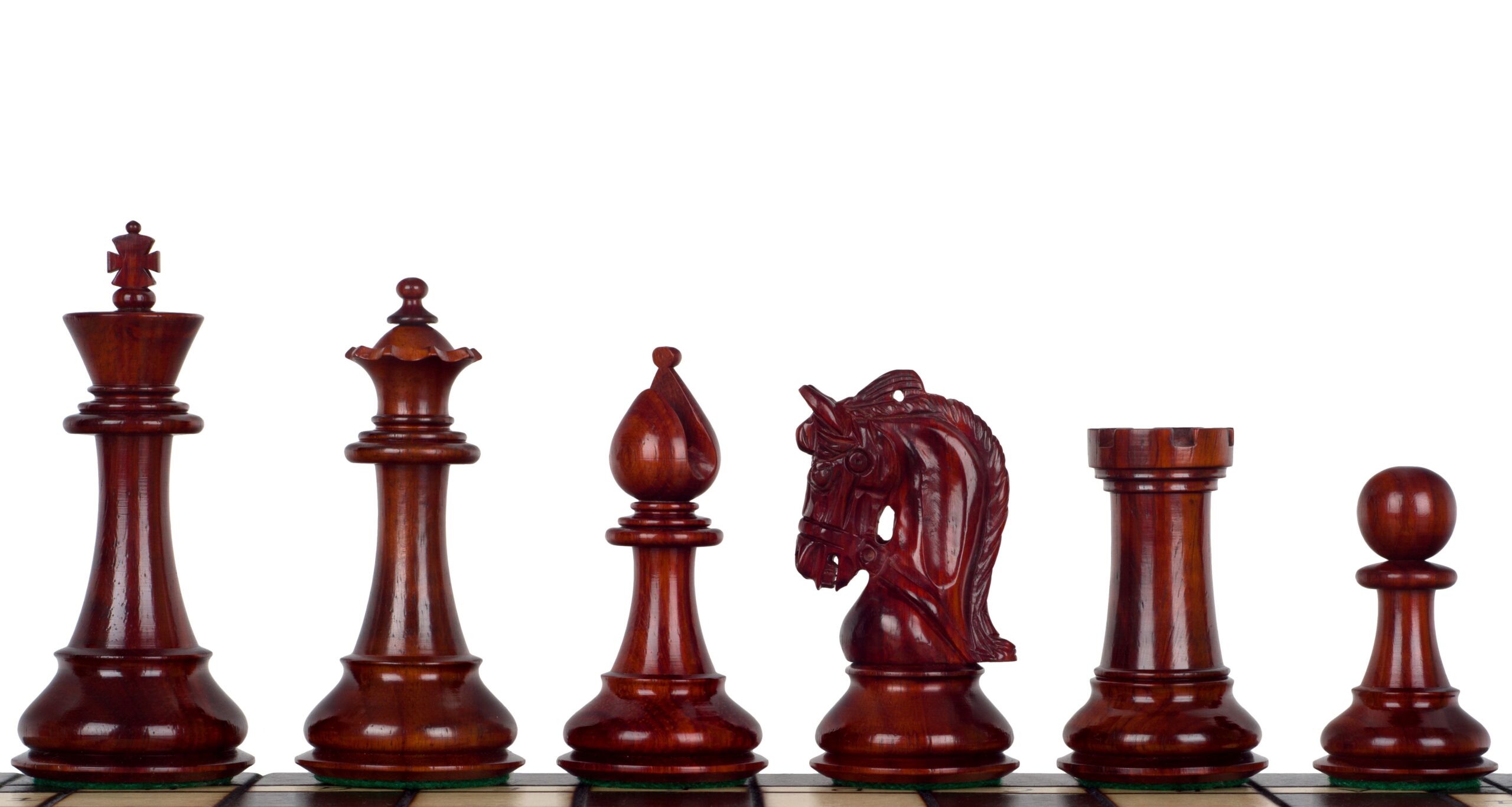 Figury szachowe Corinthian 4,25'' redwood