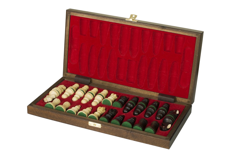 Szachy treningowe 35 cm (pole 35 mm, król 67 mm)