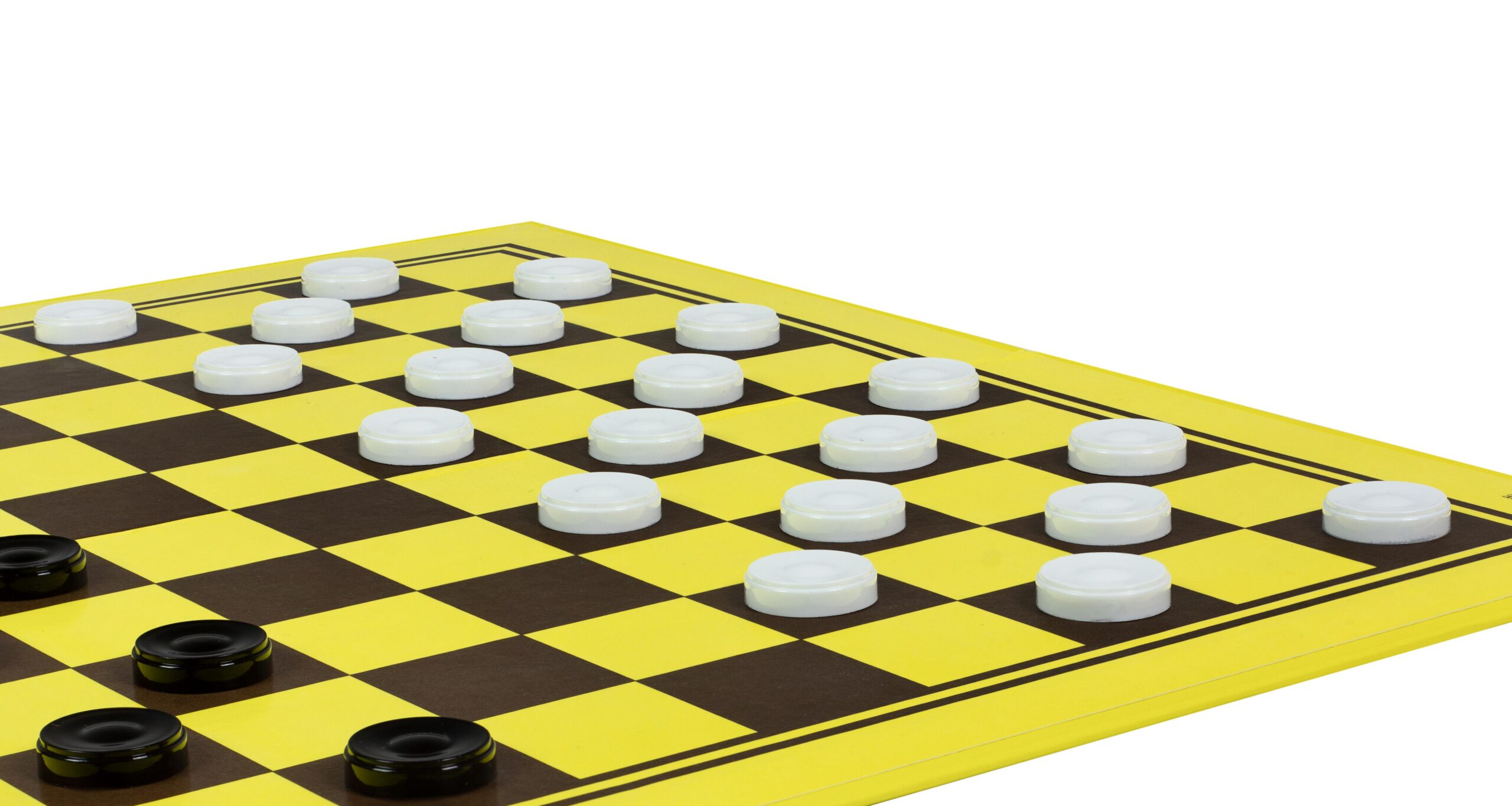 Pionki plastikowe (kamienie) do warcabów 100 polowych (27 mm)