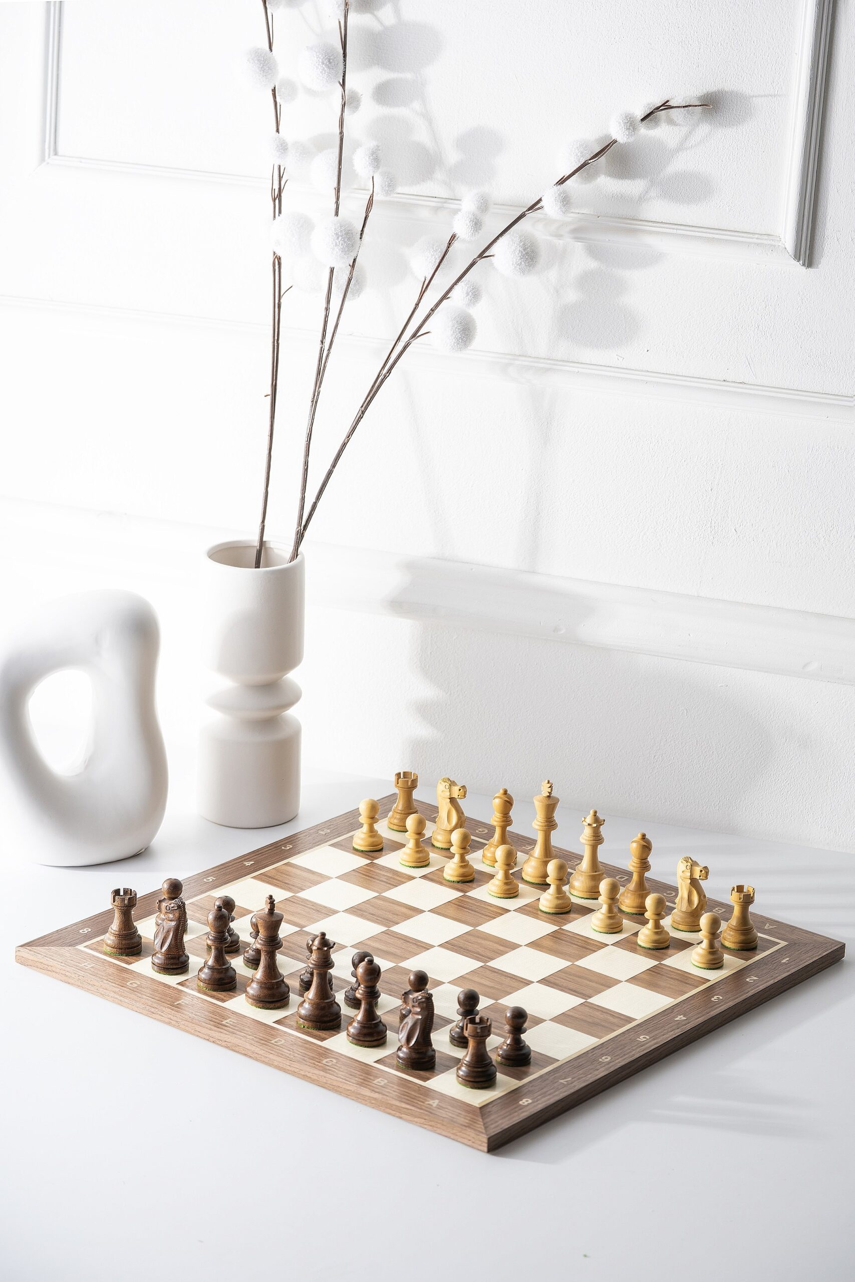 Figury szachowe Reykjavik Akacja/Bukszpan 3,5 cala