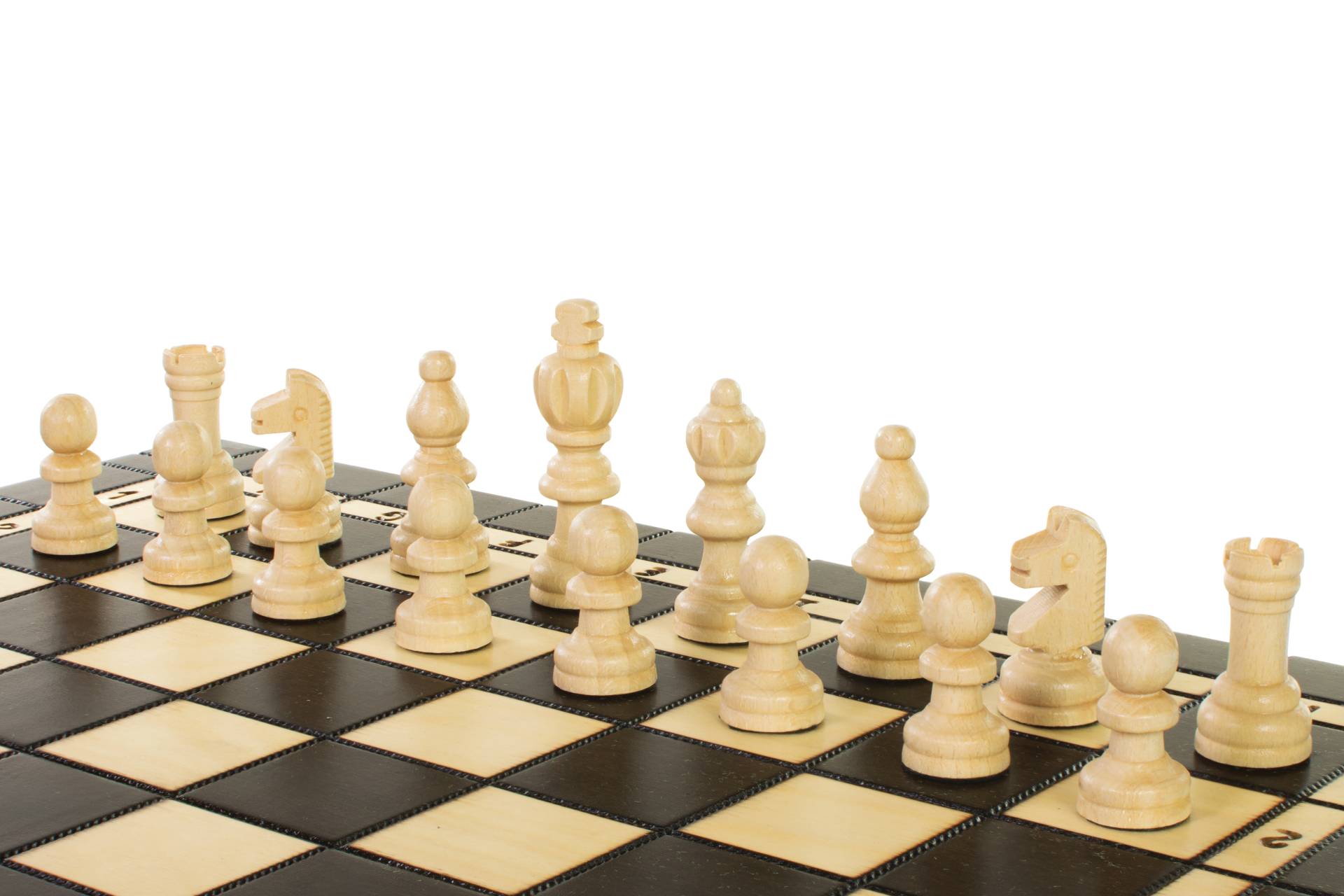 ZESTAW DREWNIANY 3 w 1 (40x40cm) SZACHY + WARCABY + BACKGAMMON