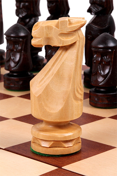 DUŻE SZACHY ZAMKOWE (56x56cm) intarsja