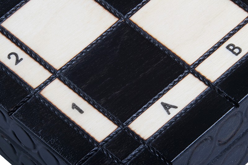 SZACHY KRÓLEWSKIE ŚREDNIE (34x34cm) kolor czarny