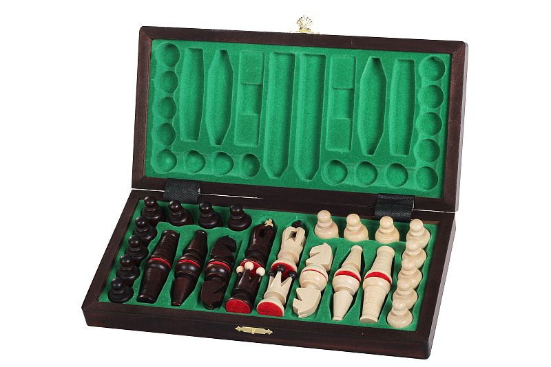 SZACHY DREWNIANE ROYAL MAXI New Line (31x31cm)