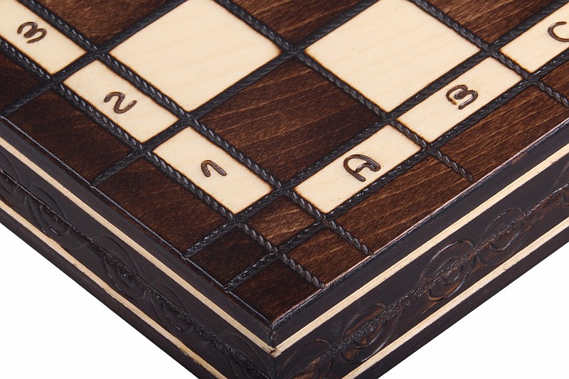 SZACHY + WARCABY (35x35cm) CZEREŚNIOWE