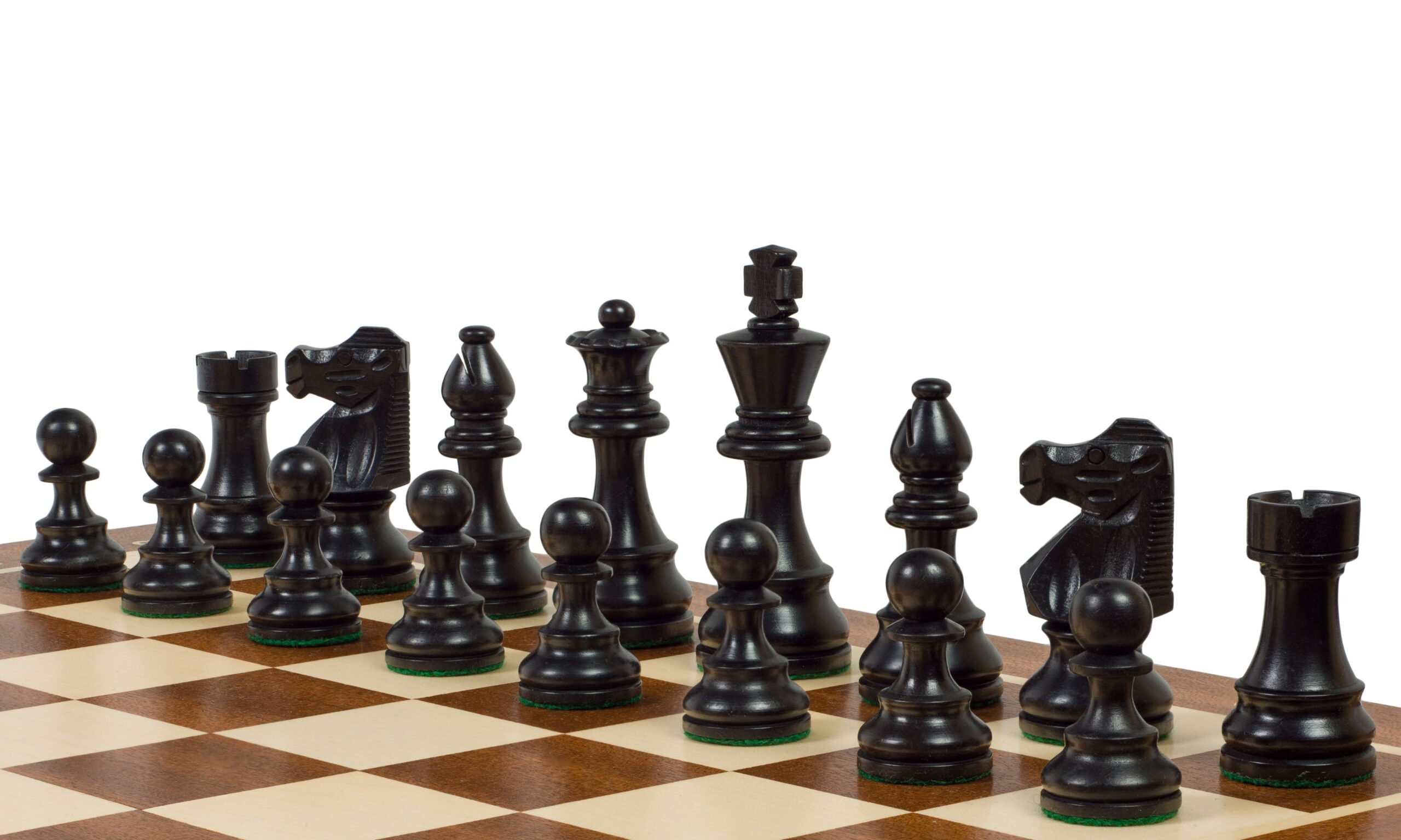 Szachy drewniane French 3,75 cala (pole 58 mm)