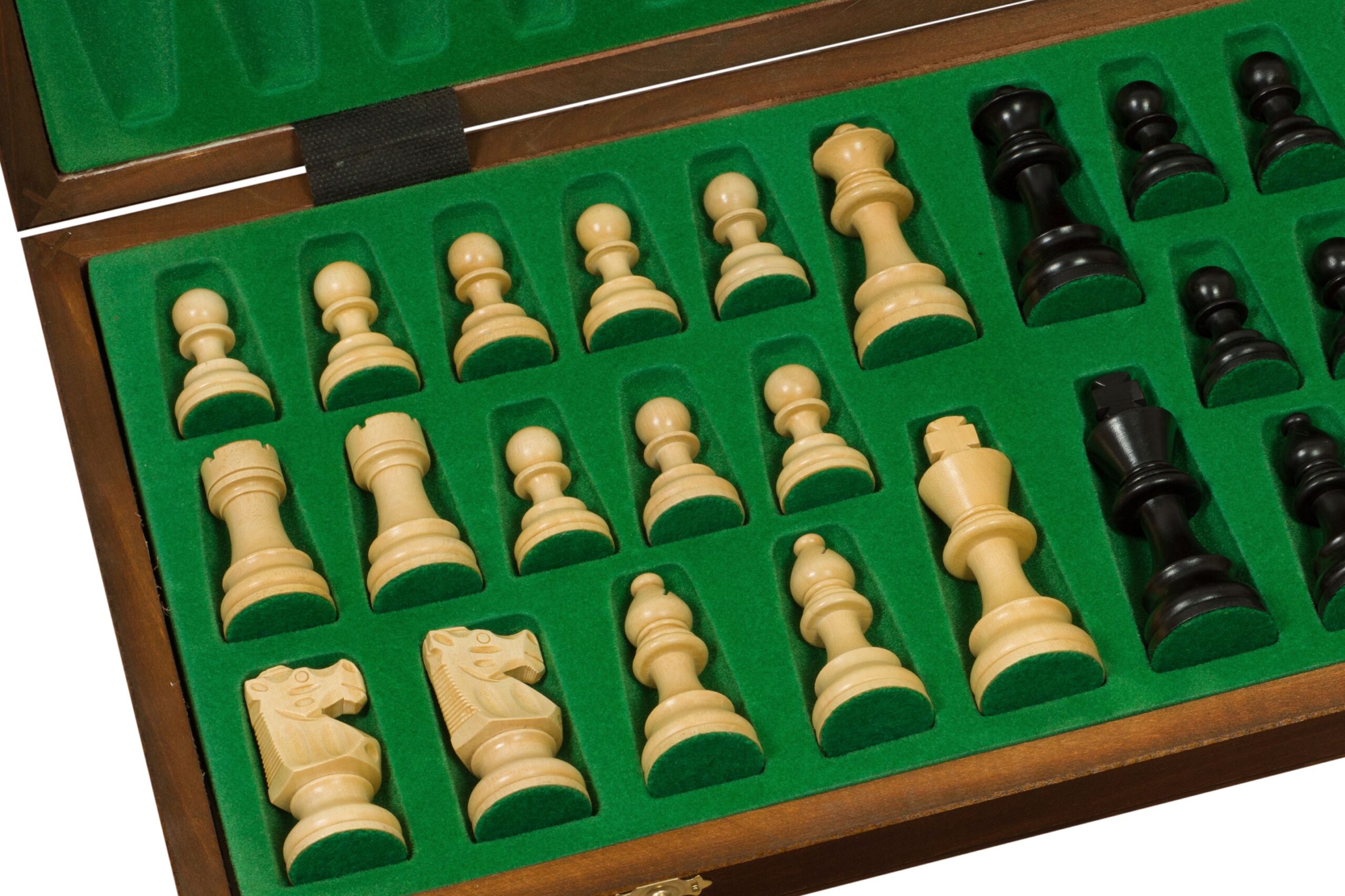 Szachy drewniane French 3,75 cala (pole 58 mm)