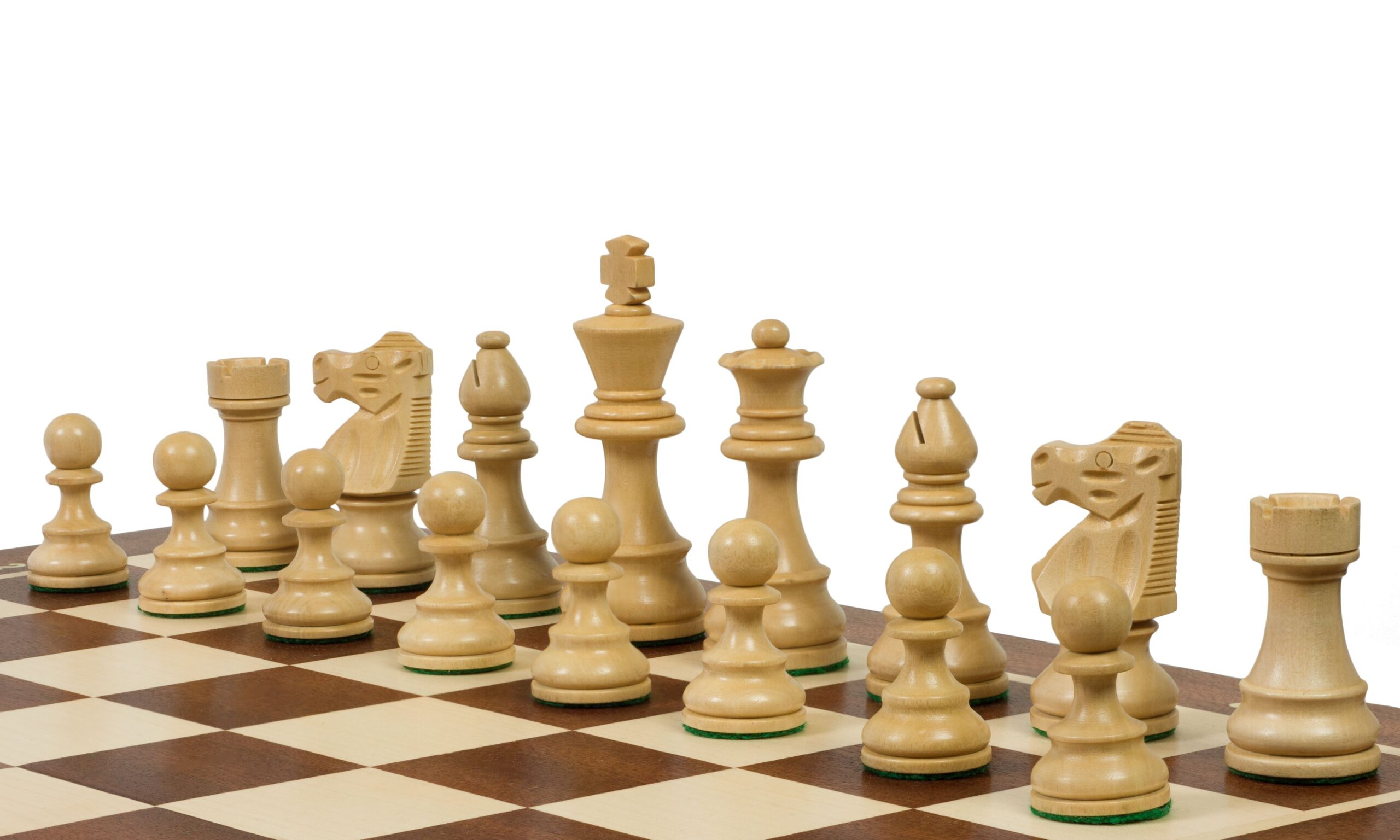 Szachy drewniane French 3,75 cala (pole 58 mm)