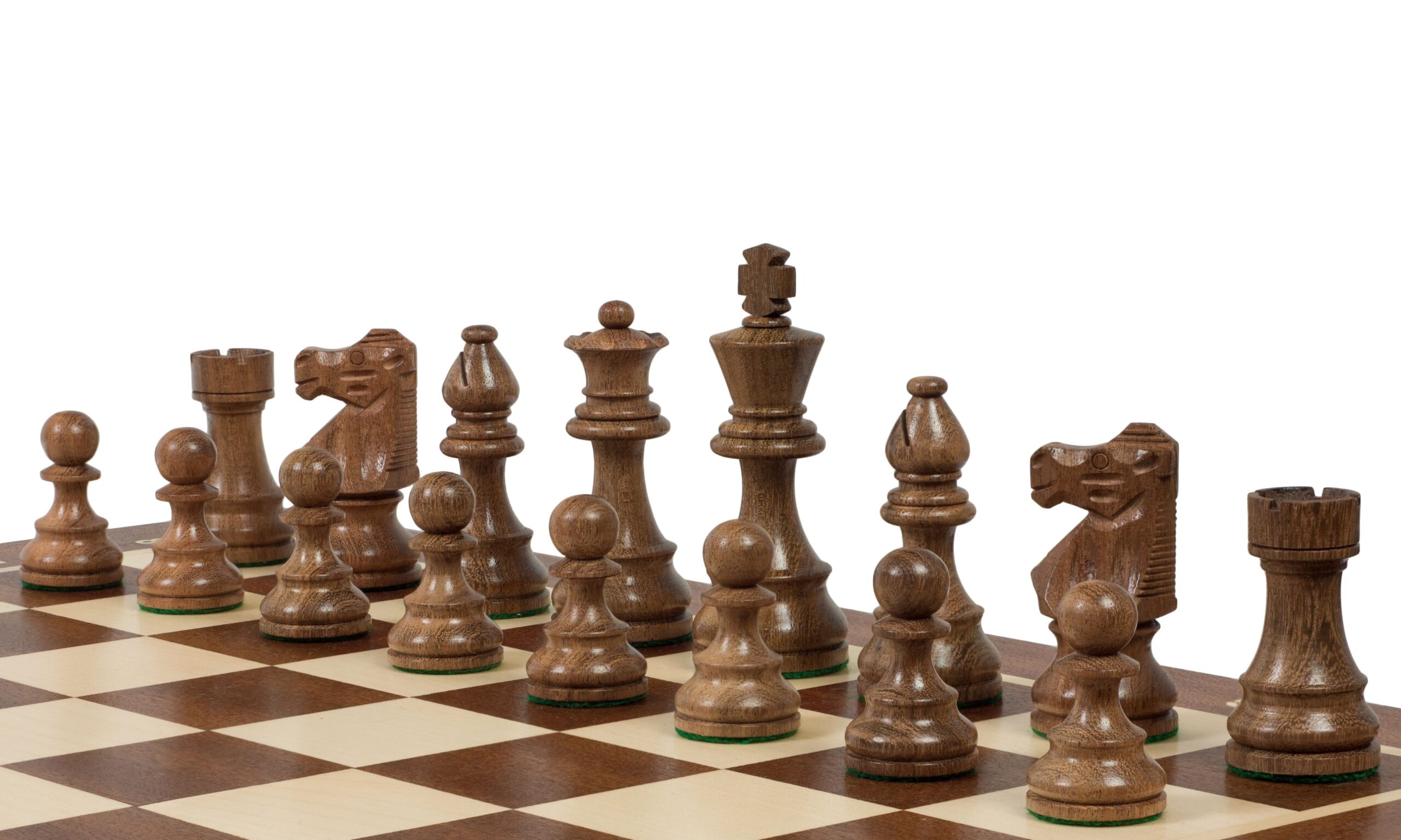 Szachy drewniane French 3,75 cala (pole 58 mm)