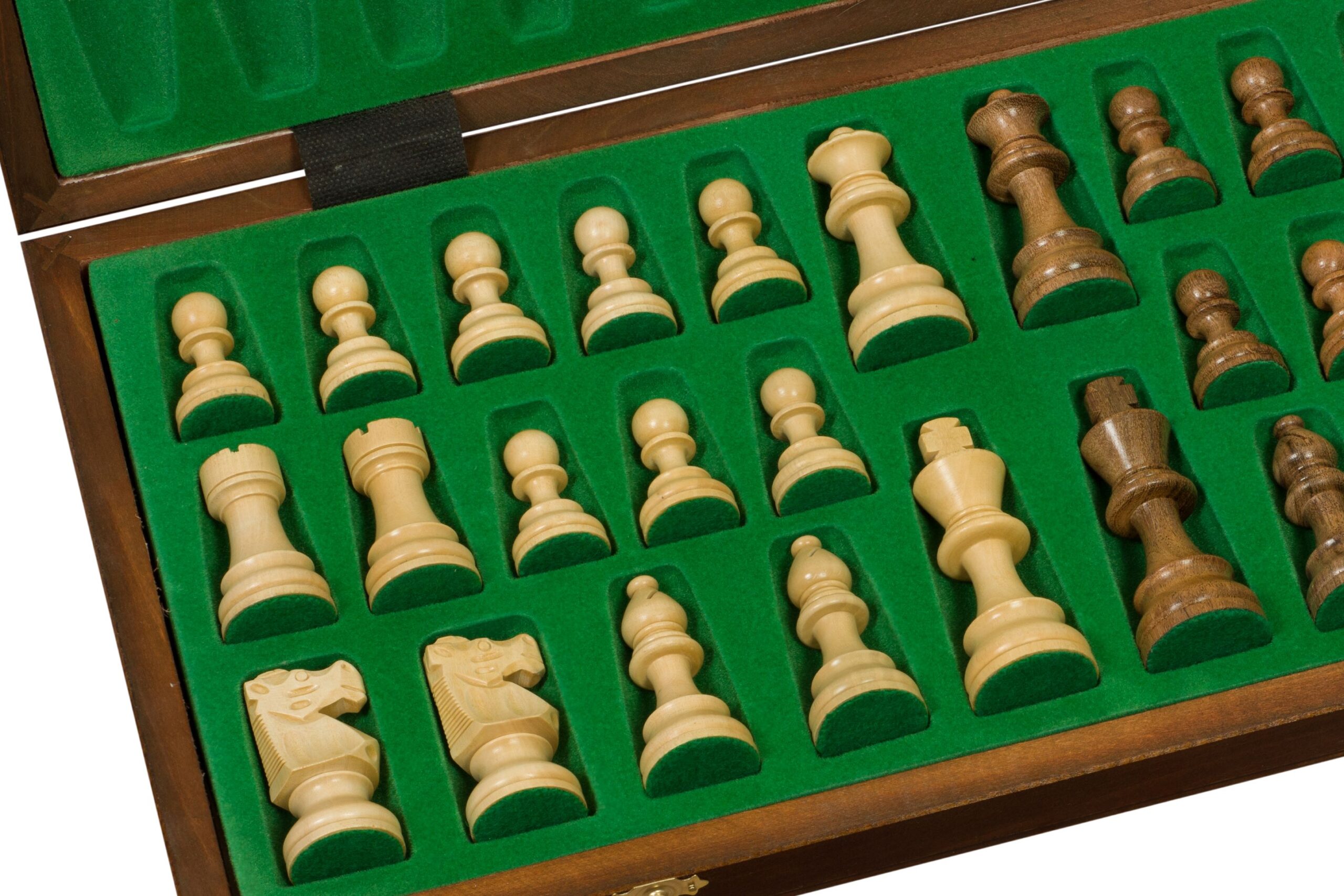 Szachy drewniane French 3,75 cala (pole 58 mm)