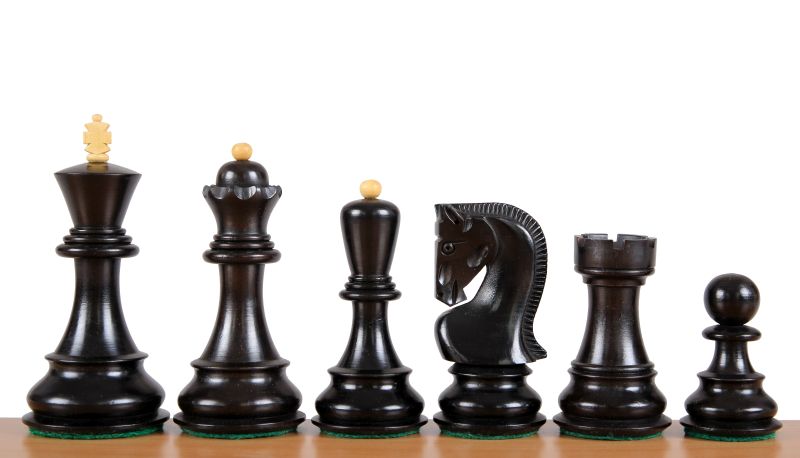 Figury szachowe Zagreb 3,5 cala hebanizowane