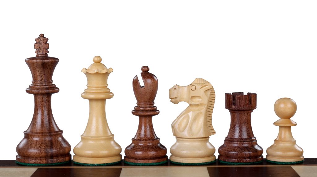 Figury szachowe Reykjavik Akacja/Bukszpan 3,5 cala