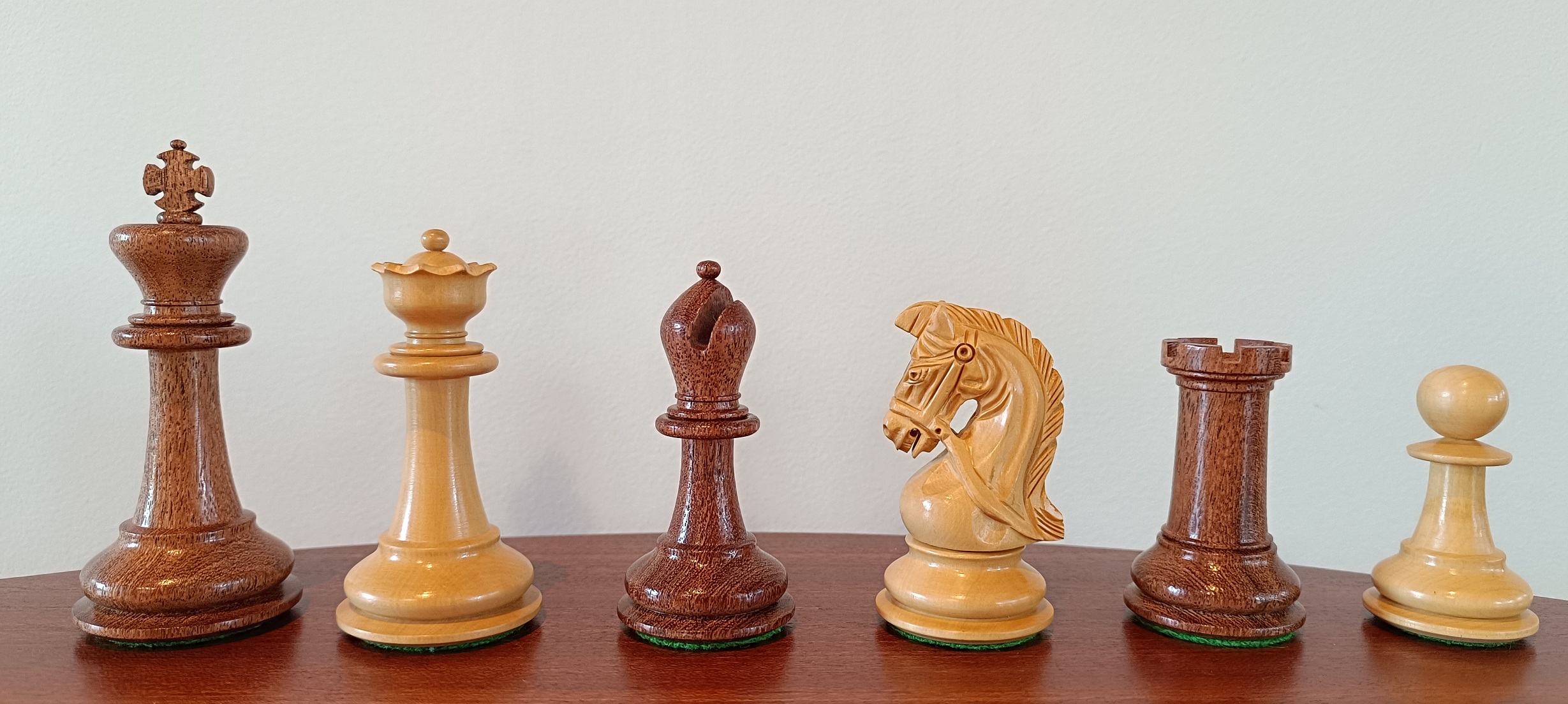 Figury szachowe Sultan 3,75 cala  Akacja/Bukszpan