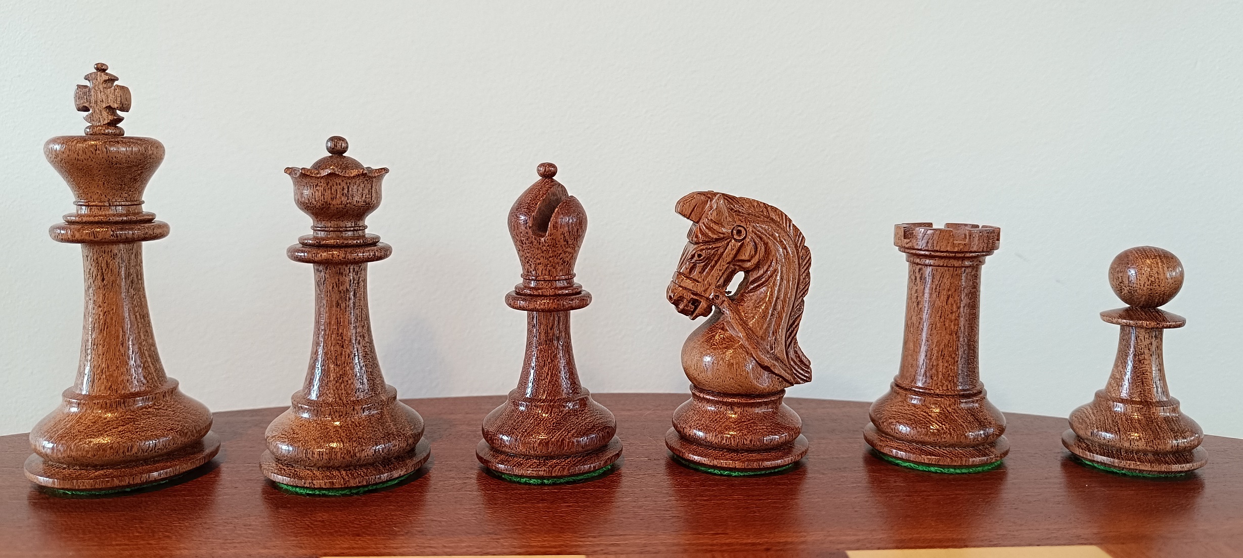 Figury szachowe Sultan 3,75 cala  Akacja/Bukszpan