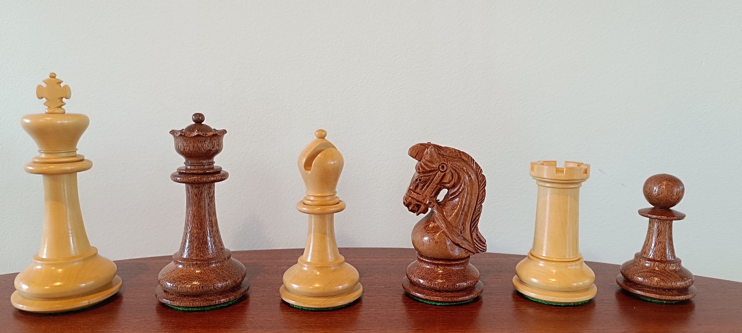 Figury szachowe Sultan 3,75 cala  Akacja/Bukszpan