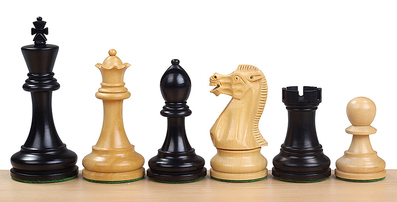 Figury szachowe Executive 3,5 cala Rzeźbione Drewniane