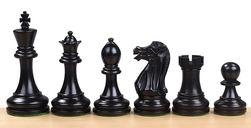 Figury szachowe Executive 3,5 cala Rzeźbione Drewniane