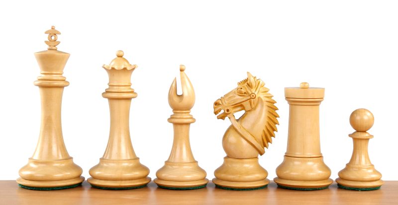 Figury szachowe Made in America Heban 4,25 cala