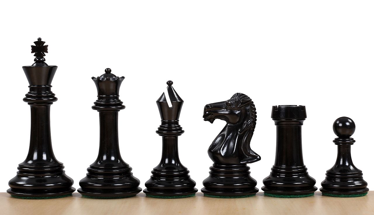 Figury szachowe Parthenon Heban 4 cale