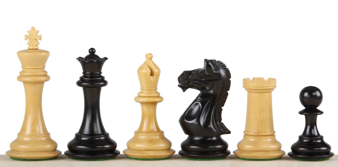 Figury szachowe Potish Head Heban 3,75 cala