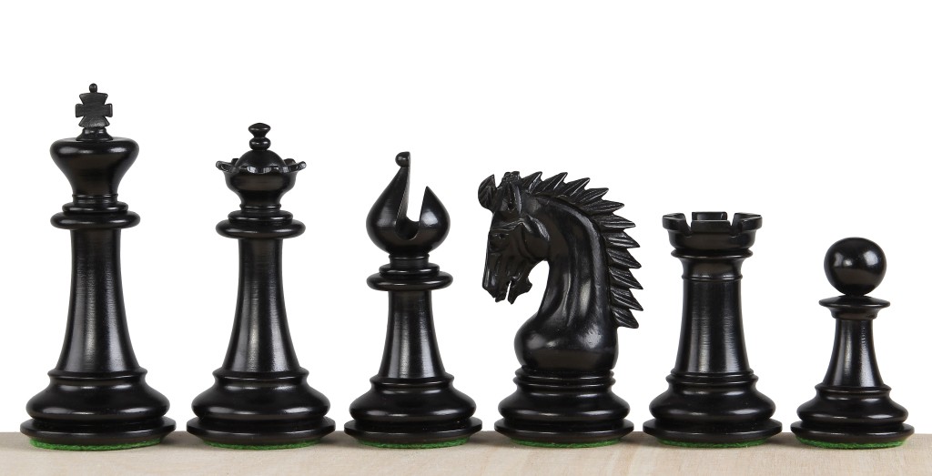 Figury szachowe Sheikh Hebanizowane 4 cale