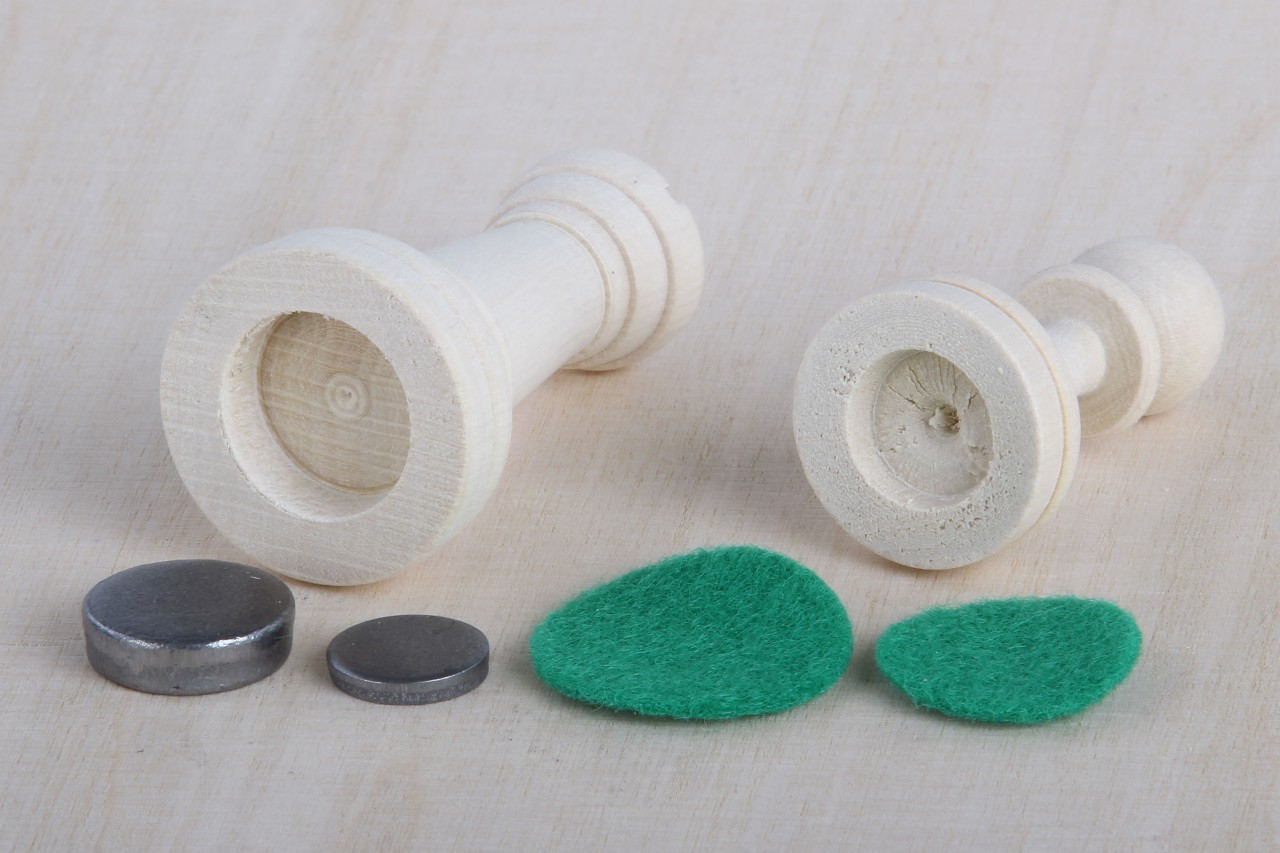 Surowe figury szachowe nr 5 do samodzielnego malowania - szachy DIY artystyczne