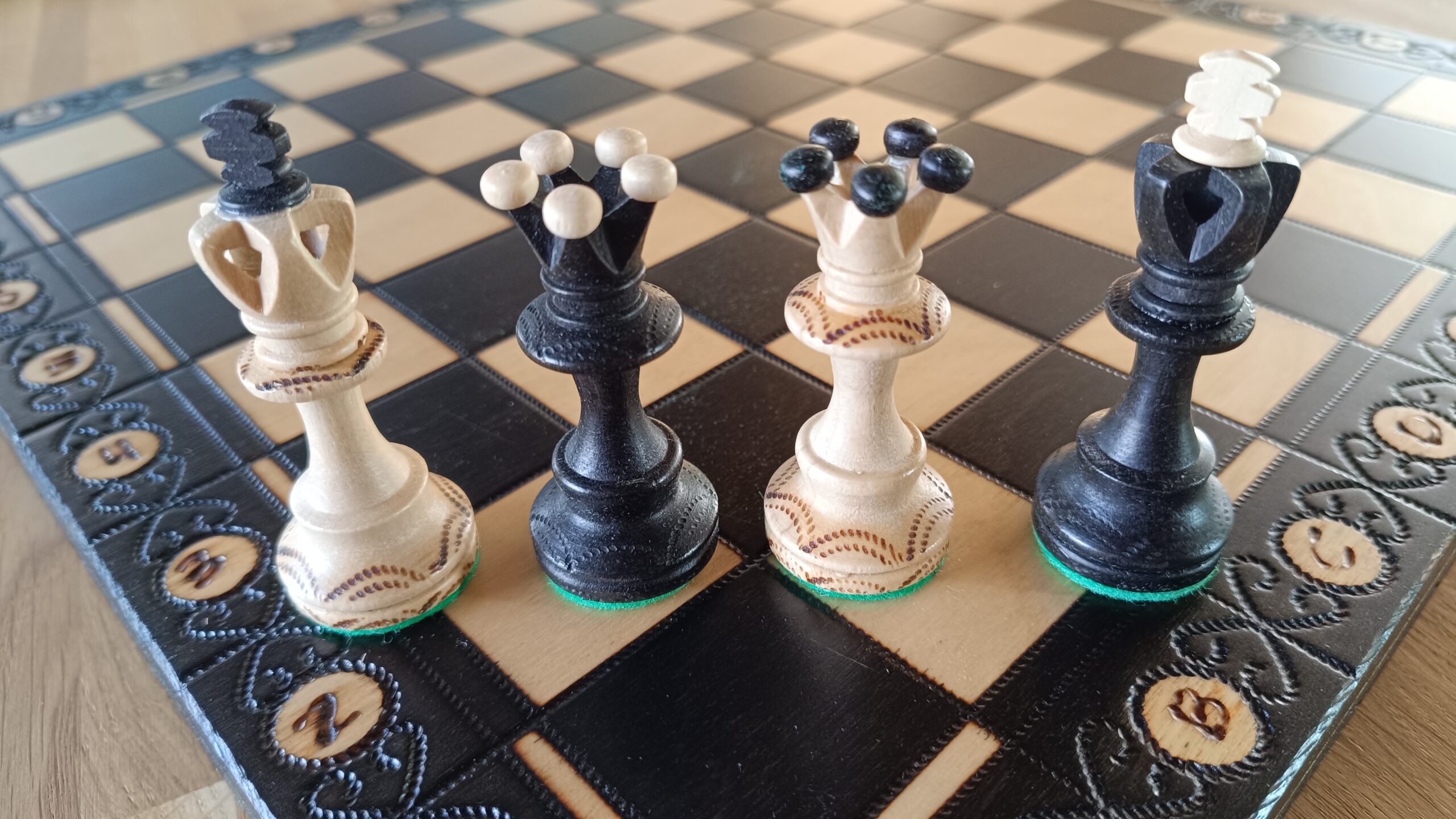 SZACHY SENATOR (42x42cm) - czarne