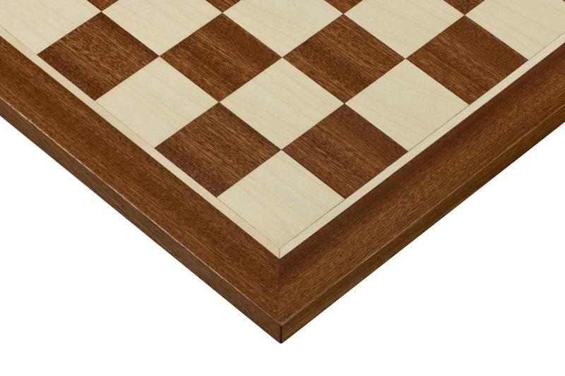 Deska szachowa 38 mm (bez opisu) mahoń/jawor (intarsja)