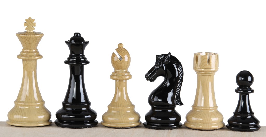 Ekskluzywne figury szachowe 4,25 cala - obciążane