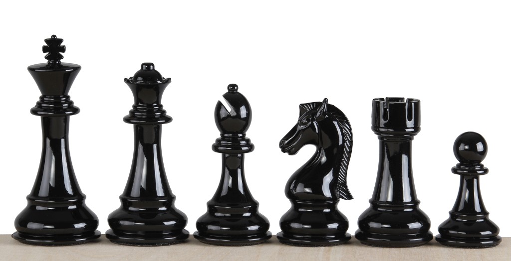 Ekskluzywne figury szachowe 4,25 cala - obciążane