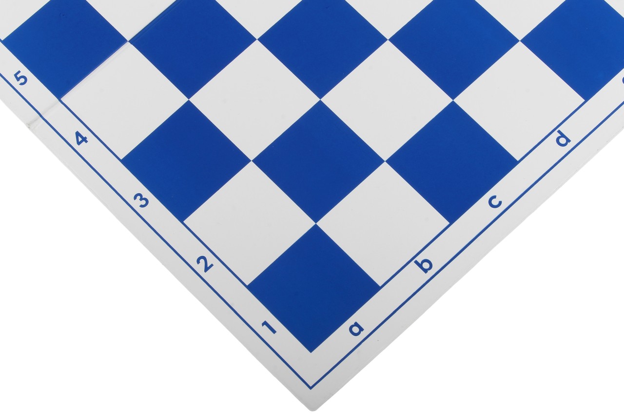 Szachownica plastikowa składana nr 4+, biało - niebieska