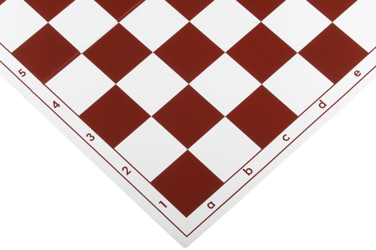 Szachownica plastikowa składana nr 4+, biało - czerwona