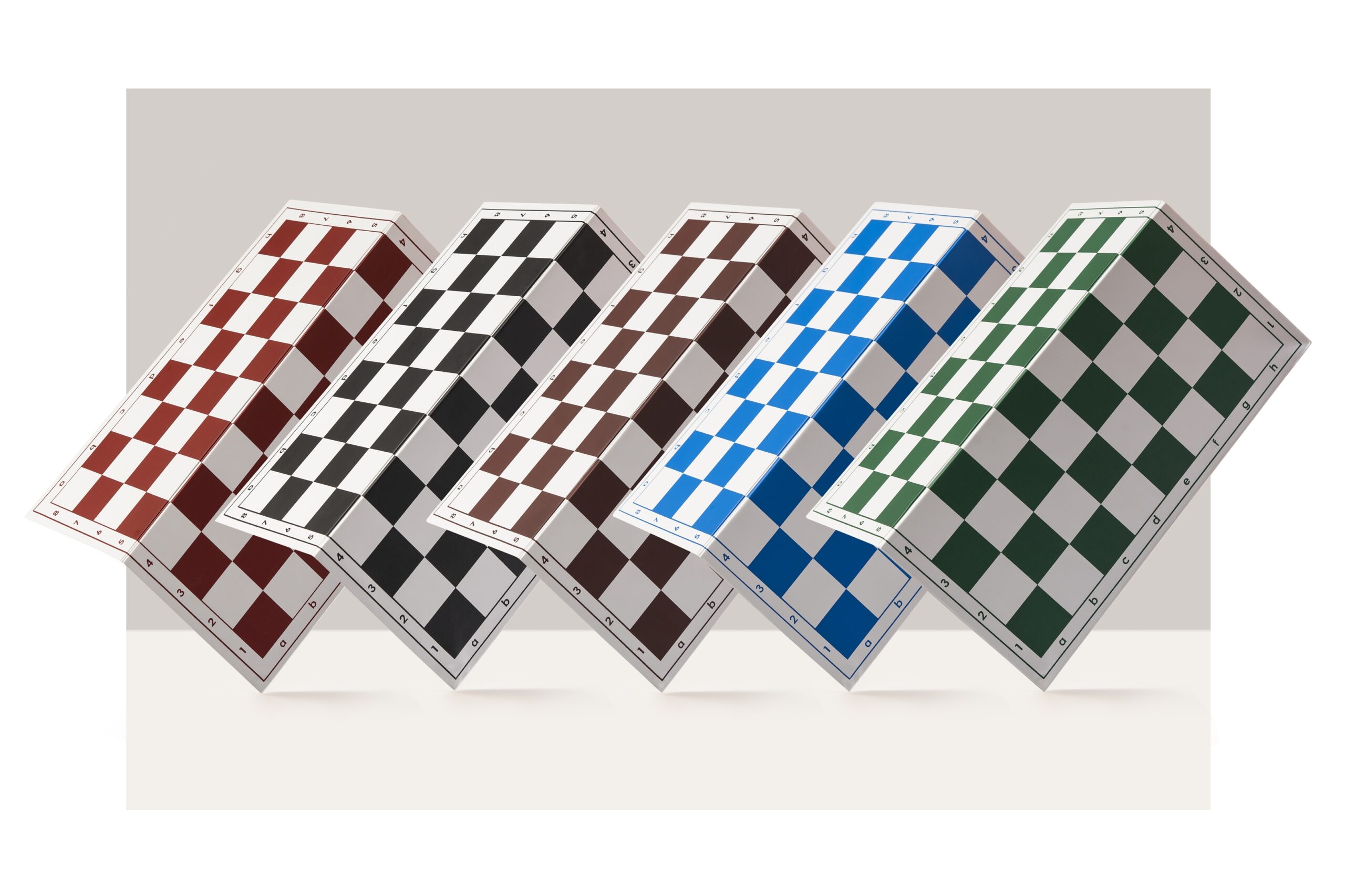 Szachownica plastikowa składana nr 4+, biało - brązowa