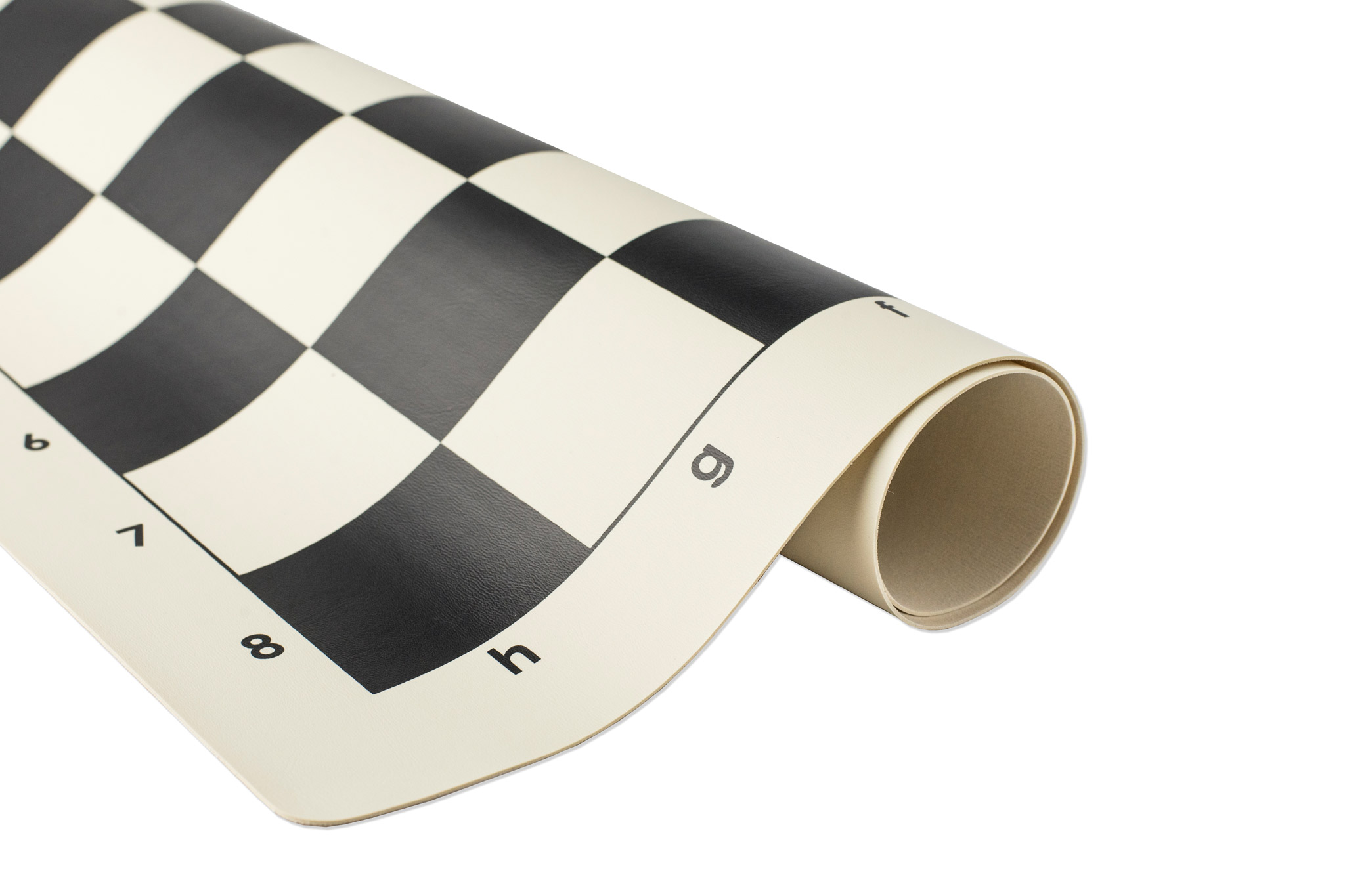 Szachownica winylowa rolowana, pole 60 mm, biało - czarna