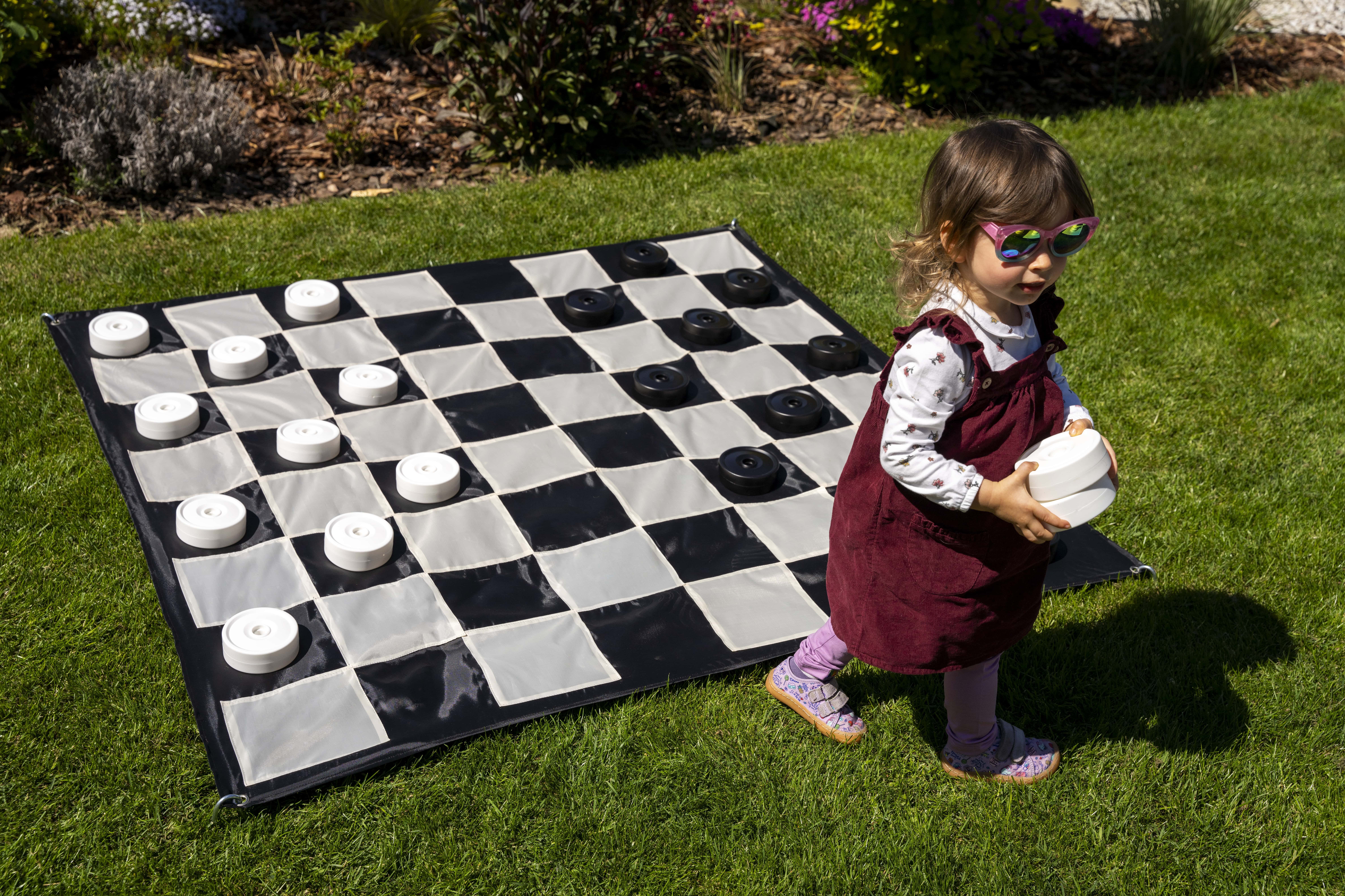 Warcaby (pionki / kamienie) ogrodowe XL (średnica 10 cm)