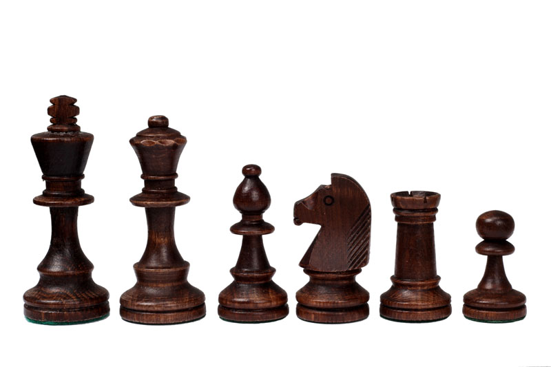 STAUNTON NR 4  Rzeźbione Drewniane