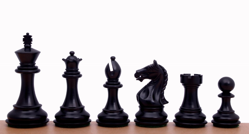 Figury szachowe Supreme 3,5 cala Rzeźbione Drewniane