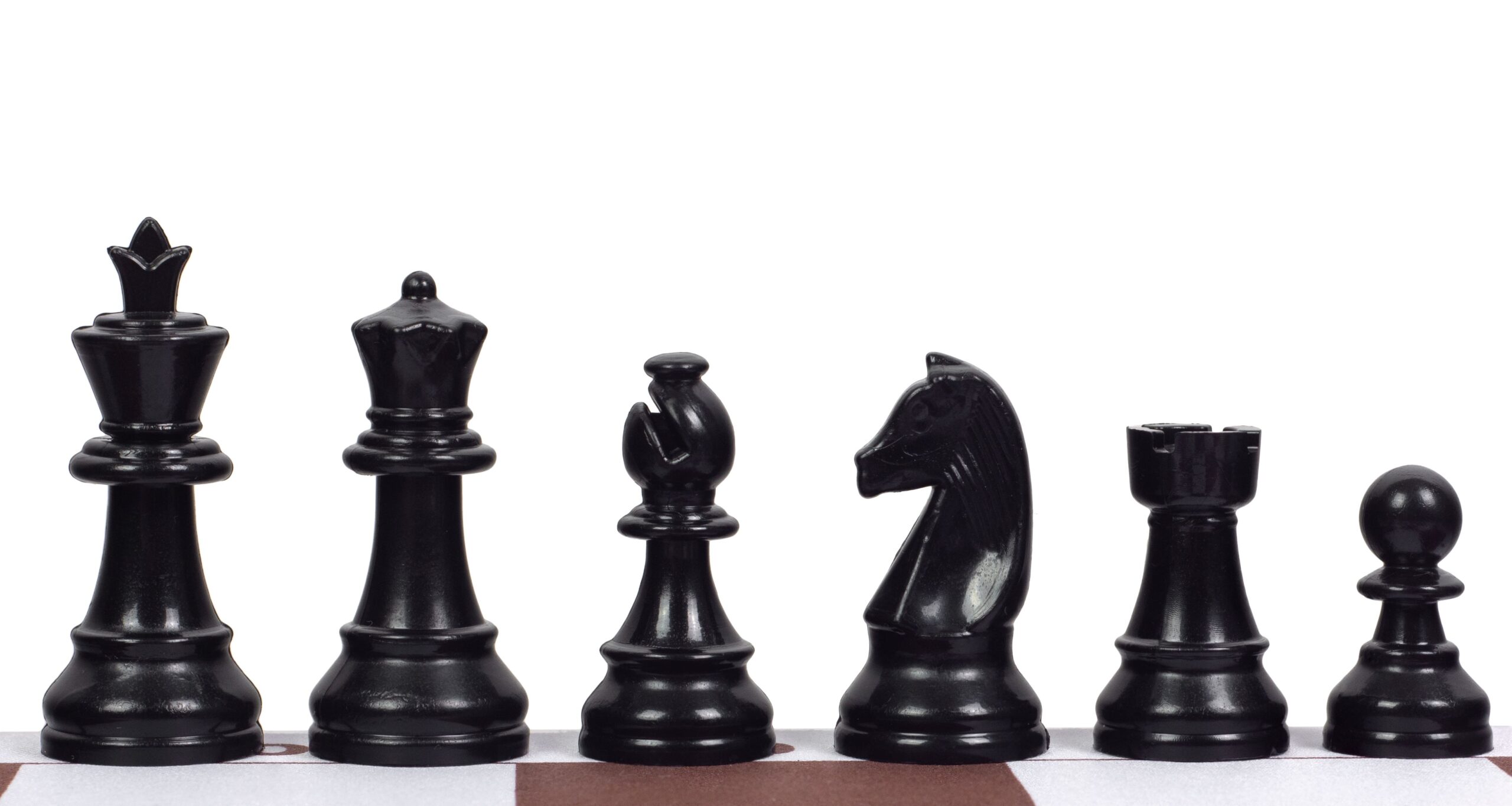 Figury szachowe Staunton nr 3 plastikowe (król 65 mm) do gry i analizy