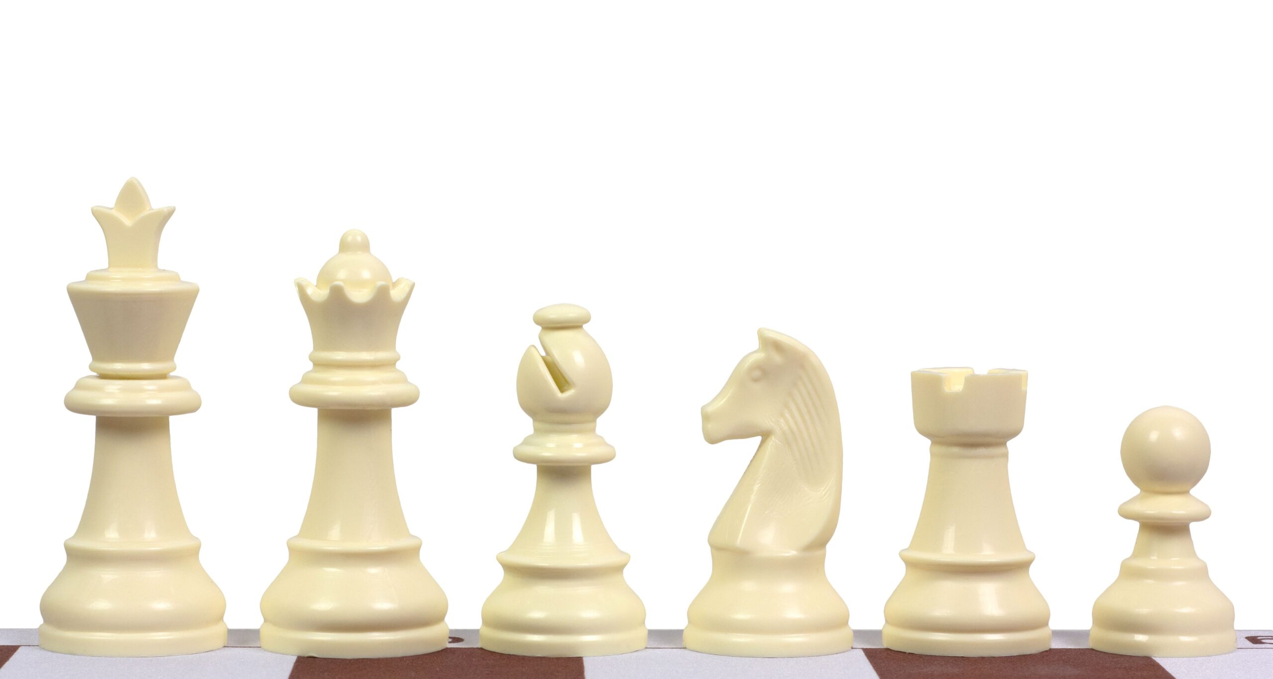 Figury szachowe Staunton 6, plastikowe (król 95 mm)