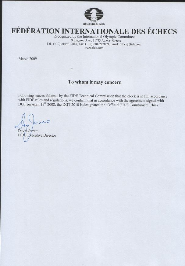 Zegar szachowy DGT 2010