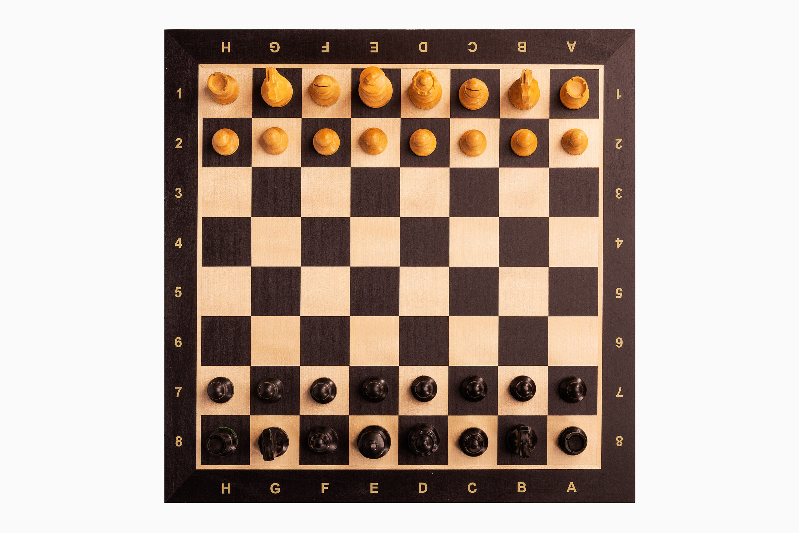 Zestaw szachowy French Lardy - szachownica (pole 58 mm), figury (król 96 mm)